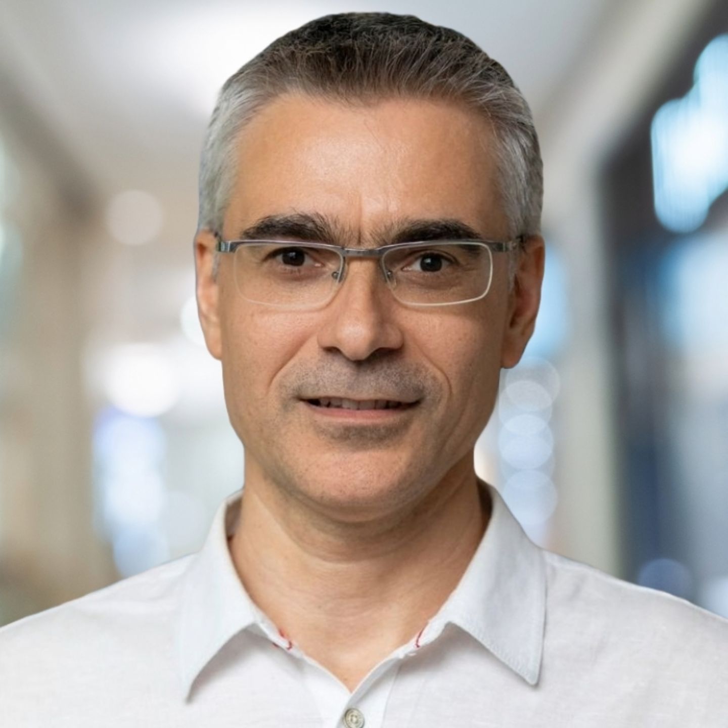 The image features a portrait of the conversation partner Dobrin Mirevski, CDO at EOS Bulgaria.